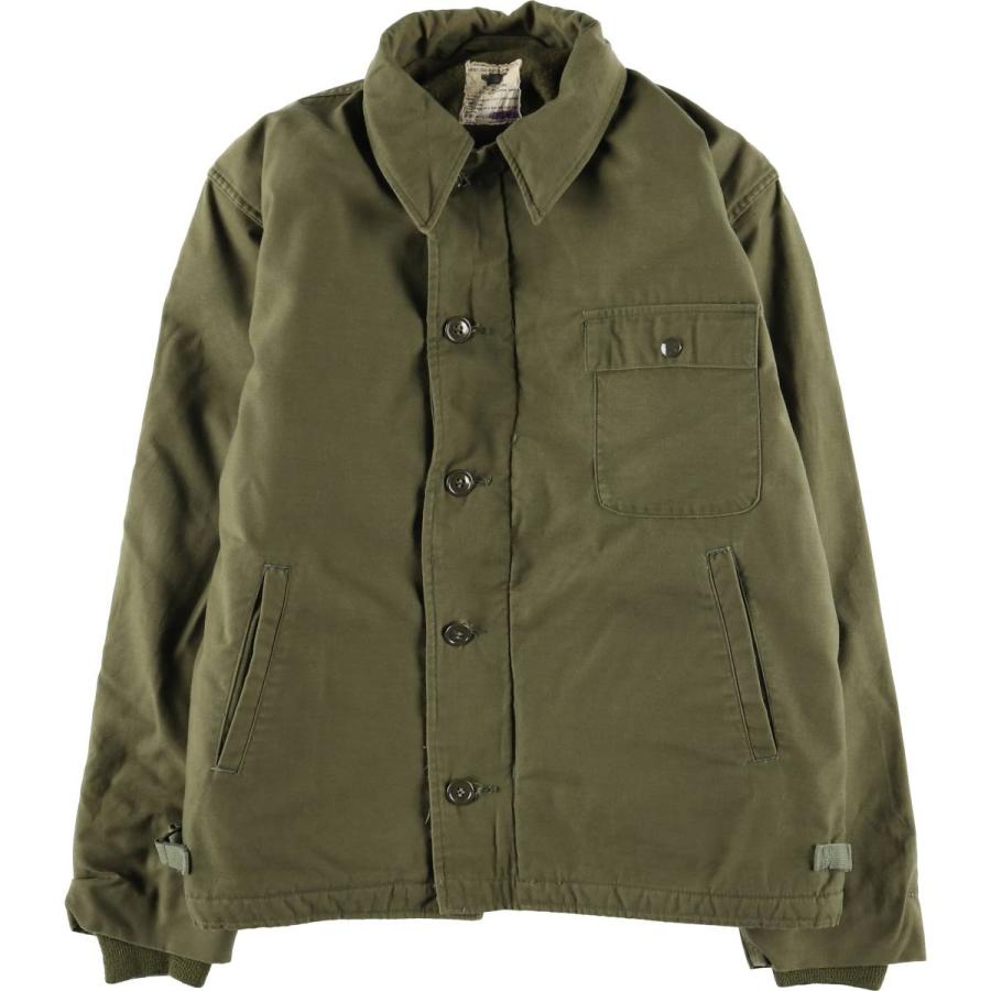 古着 米軍実品 80年代 A-2デッキジャケット ミリタリー デッキ