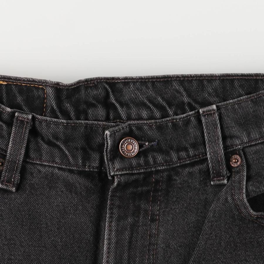 入手困難 90s vintage ブラックデニム 短丈 黒 古着 古着 90年代 リーバイス Levis 550 RELAXED FIT ブラックデニム