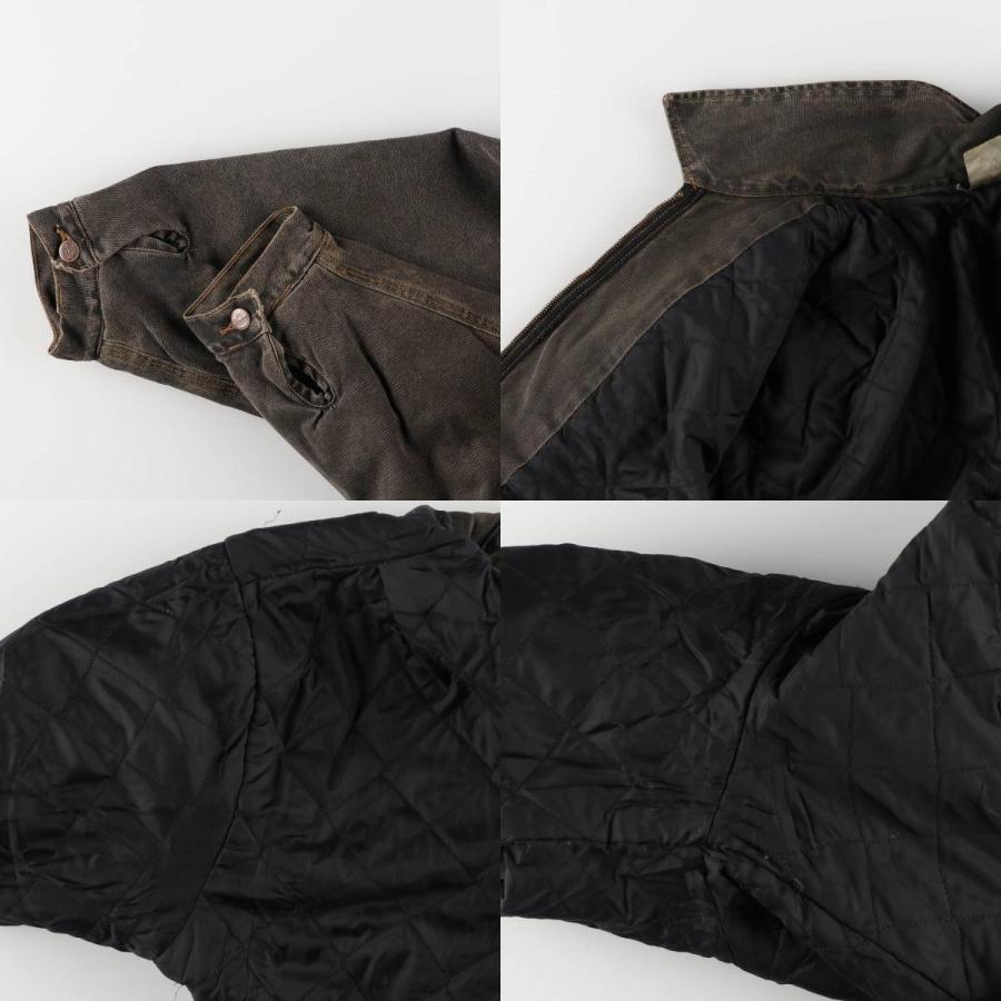 90s Dickiesデトロイトジャケット 中綿 ハリントンジャケット 黒 Dickies（ディッキーズ） 古着 ~90年代 デトロイトジャケットタイプ