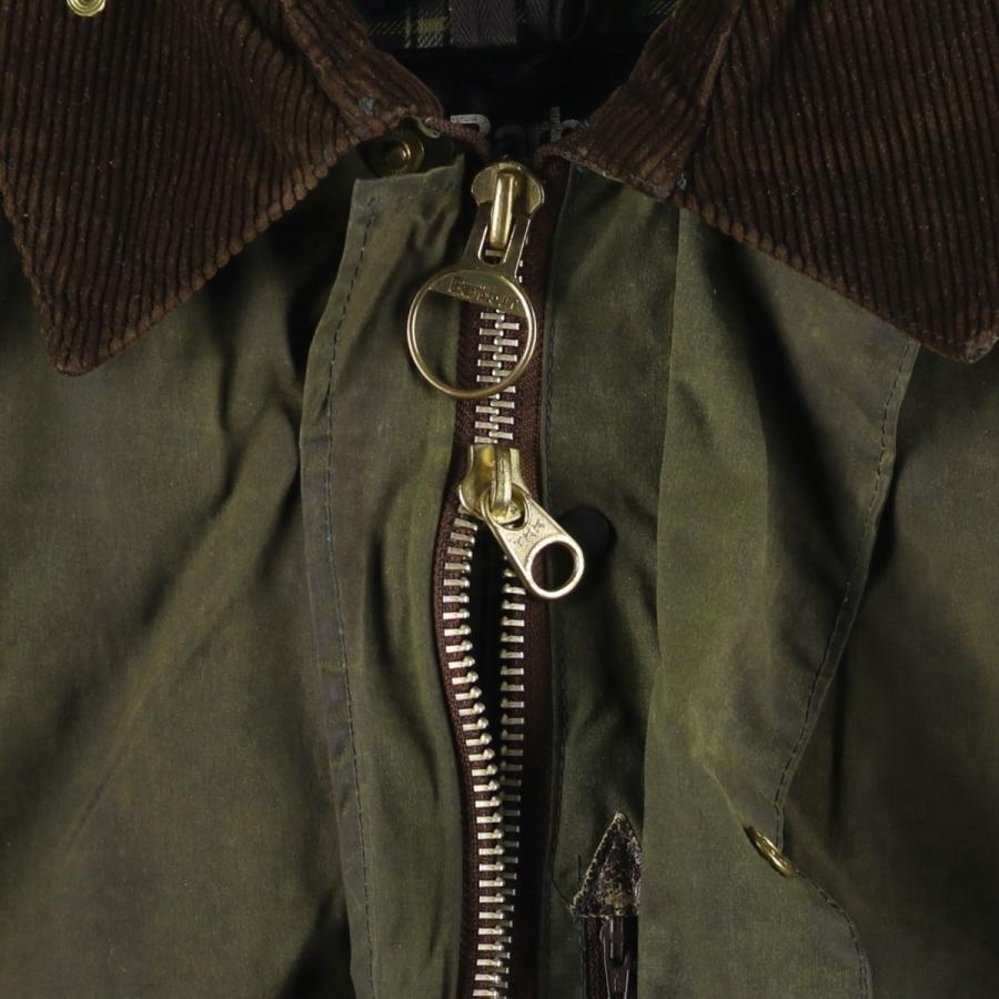 古着 80年代 バブアー Barbour BORDER ボーダー 2ワラント ワックス