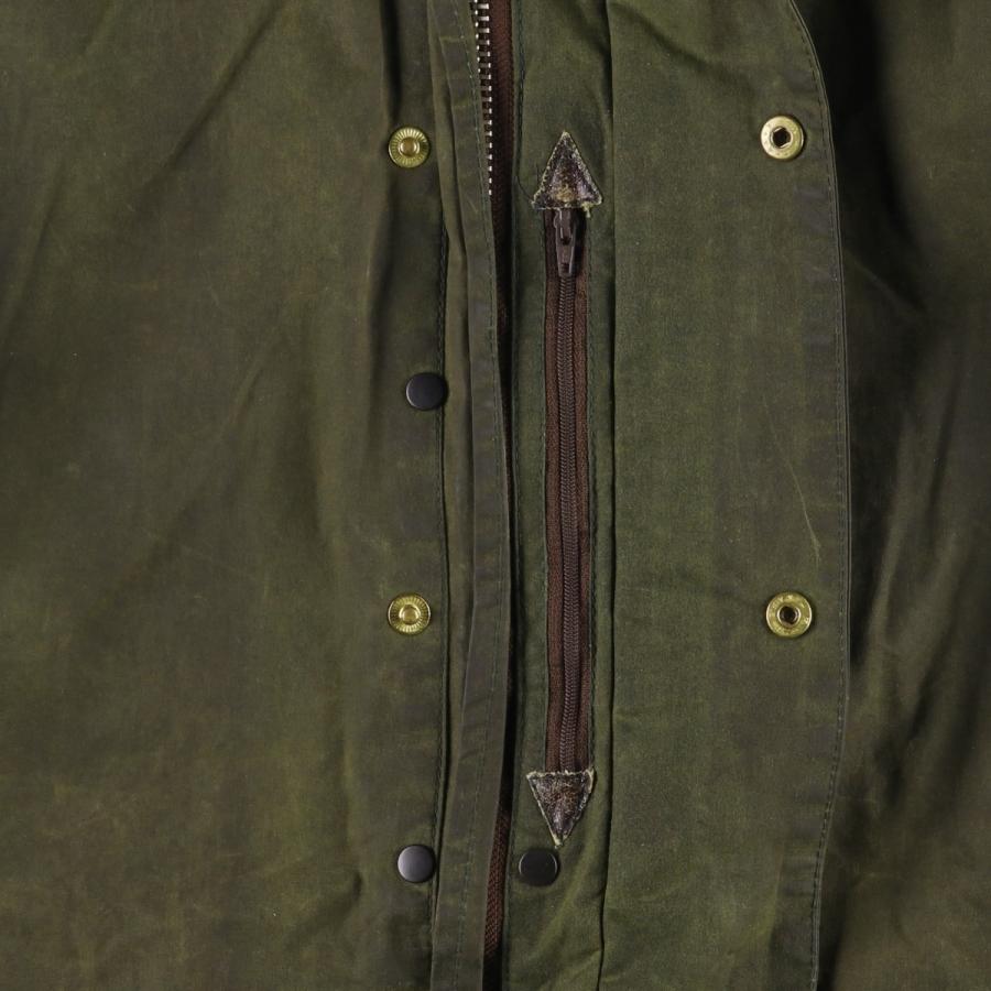 古着 80年代 バブアー Barbour BORDER ボーダー 2ワラント ワックス