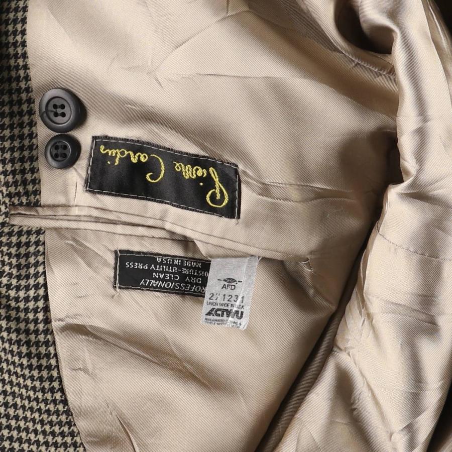 pierre cardin（ピエール カルダン） 古着 千鳥格子柄 ウール