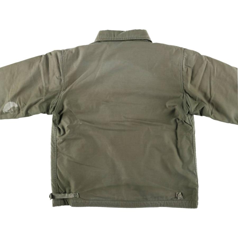 古着 80年代 米軍実品 A-2 ミリタリー デッキジャケット USA製 LARGE