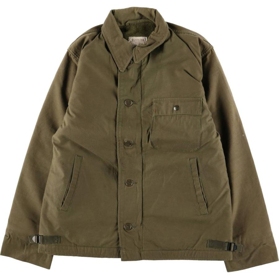 古着 80年代 米軍実品 U.S.NAVY A-2 バックステンシル入り ミリタリー