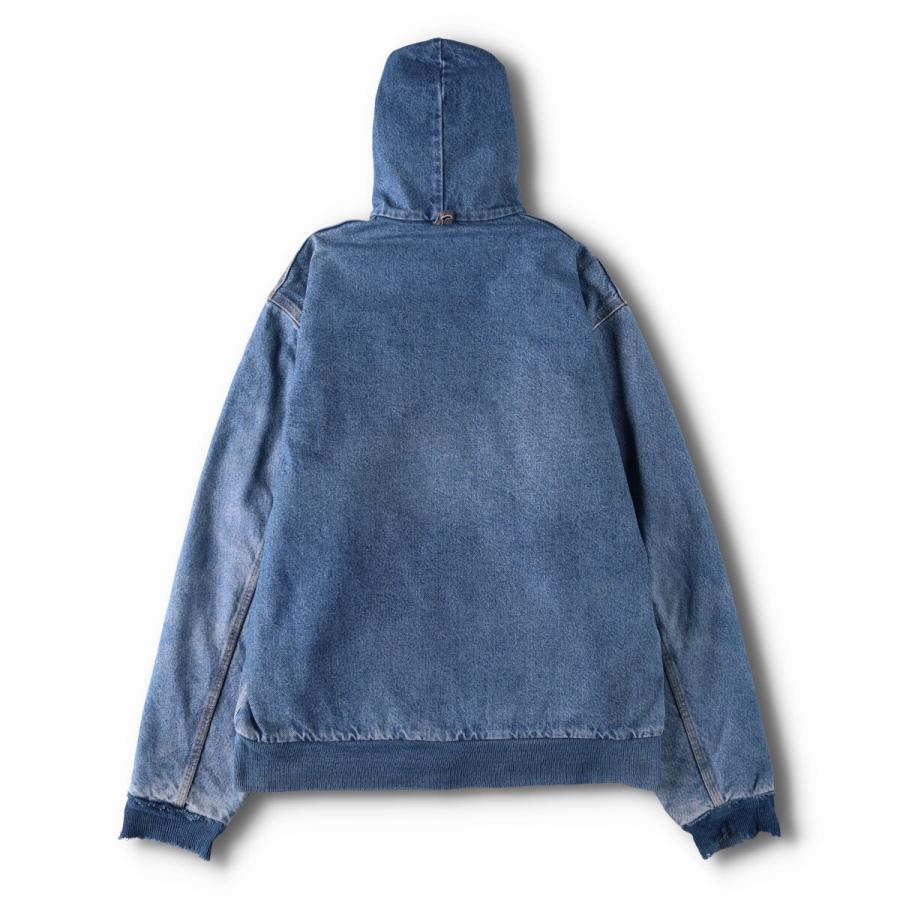 Carhartt アクティブジャケット　デニム　パーカー　USA製　Lサイズ ビッグサイズ 80年代 USA製 カーハート デニム アクティブパーカー