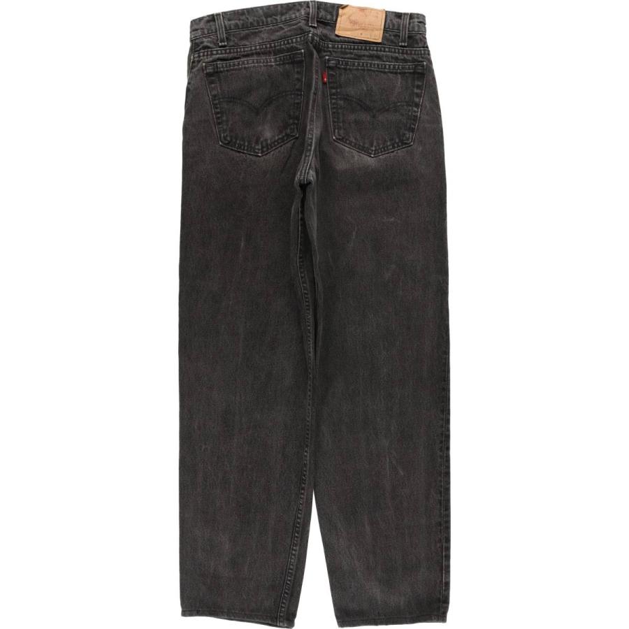 古着 90年代 リーバイス Levi's 550 RELAXED FIT TAPERED LEG ブラックデニム テーパードデニムパンツ USA製 メンズw33相当 ヴィンテージ/evb032330 Levi's（リーバイス） 古着 90年代 550 RELAXED FIT TAPERED LEG