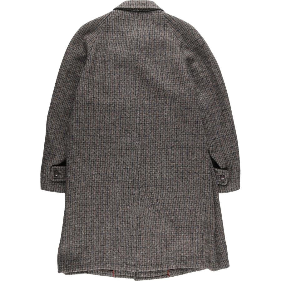 HARRIS TWEED（ハリスツイード） 古着 チェック柄 ウールロングコート