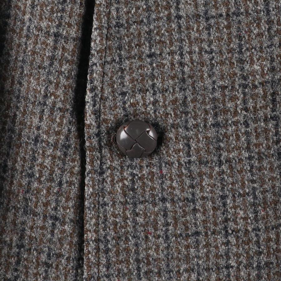 HARRIS TWEED（ハリスツイード） 古着 チェック柄 ウールロングコート