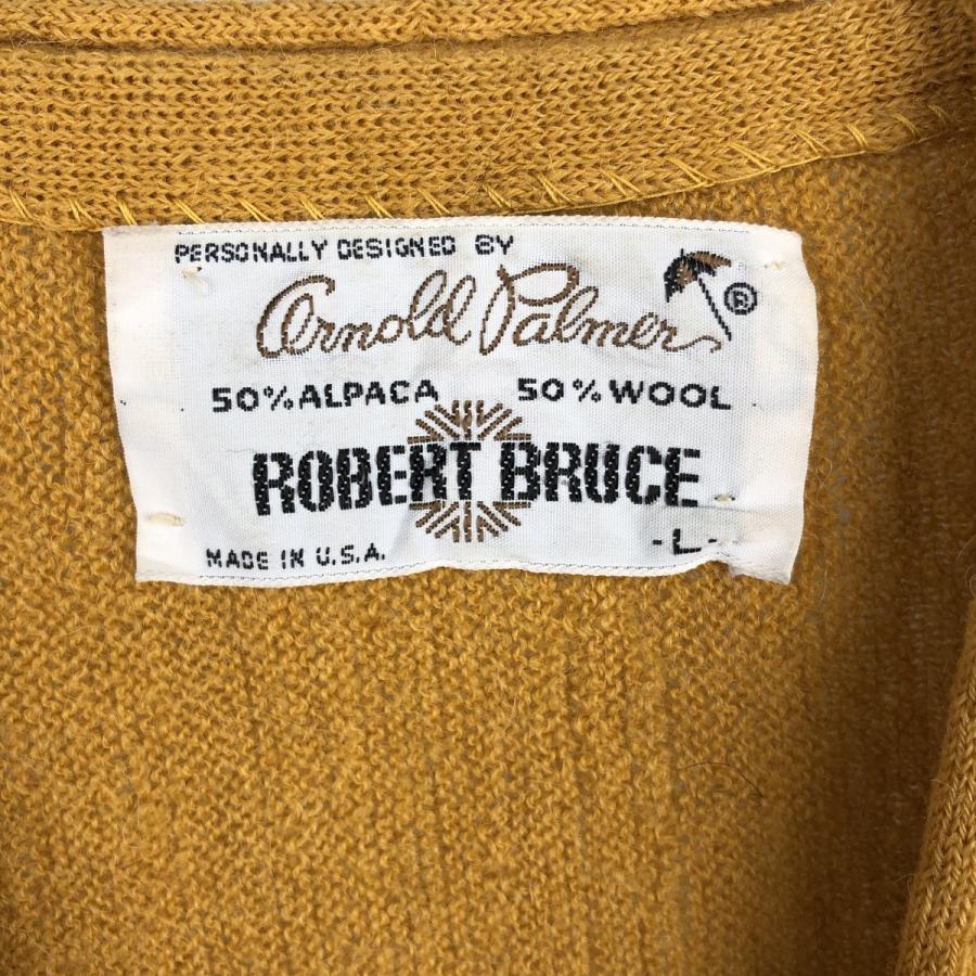 古着 70年代 ROBERT BRUCE アーノルドパーマー ウール×アルパカニット