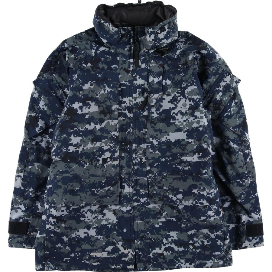 古着 米軍実品 U.S.NAVY ワーキングジャケット 迷彩柄 ミリタリー