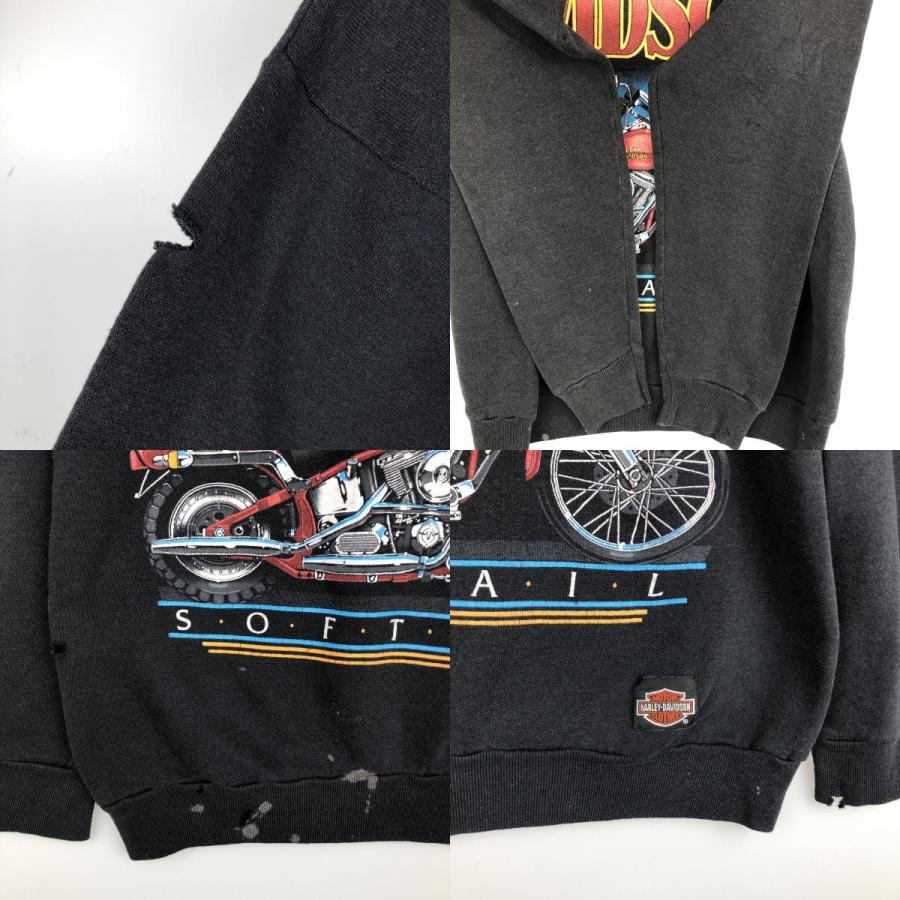 古着 80年代 ハーレーダビッドソン アドバタイジング スウェットシャツ トレーナー レディースL相当 ヴィンテージ /evb032765_8
