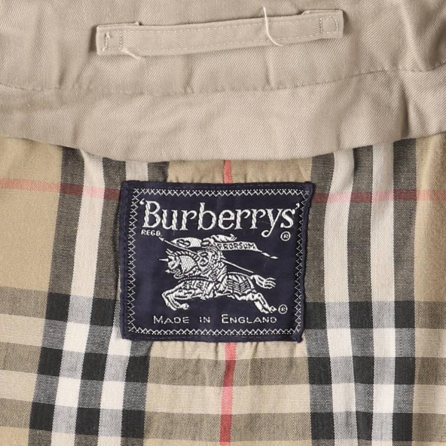 Burberrys 英国製 バルマカーンコート 52 チャコール BURBERRY（バーバリー） 古着 Burberry's ステンカラーコート バルマ