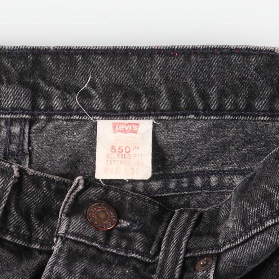 古着 90年代 リーバイス Levi's 550-0260 ブラックデニム テーパードデニムパンツ USA製 メンズw30相当 ヴィンテージ/evb032888 Levi's（リーバイス） 古着 90年代 Levi's 550-0260 ブラックデニム