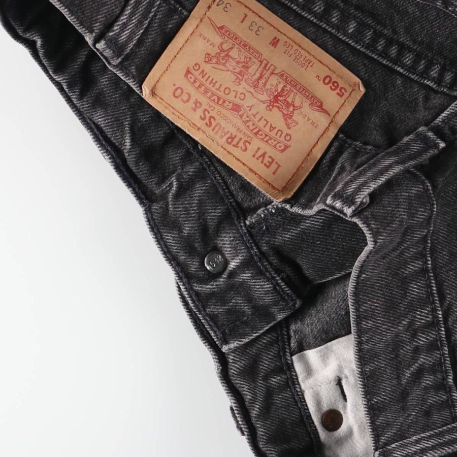 古着 リーバイス Levi's 560 LOOSE FIT TAPERED LEG ブラックデニム テーパードデニムパンツ メンズw32相当/evb032893 Levi's（リーバイス） 古着 Levi's 560 LOOSE FIT TAPERED LEG