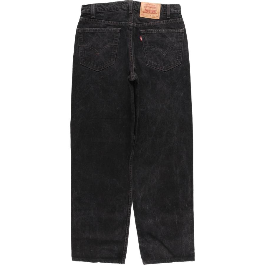 古着 90年代 リーバイス Levi's 550-0260 ブラックデニム テーパードデニムパンツ USA製 メンズw33相当 ヴィンテージ/evb032897 Levi's（リーバイス） 古着 90年代 Levi's 550-0260 ブラックデニム