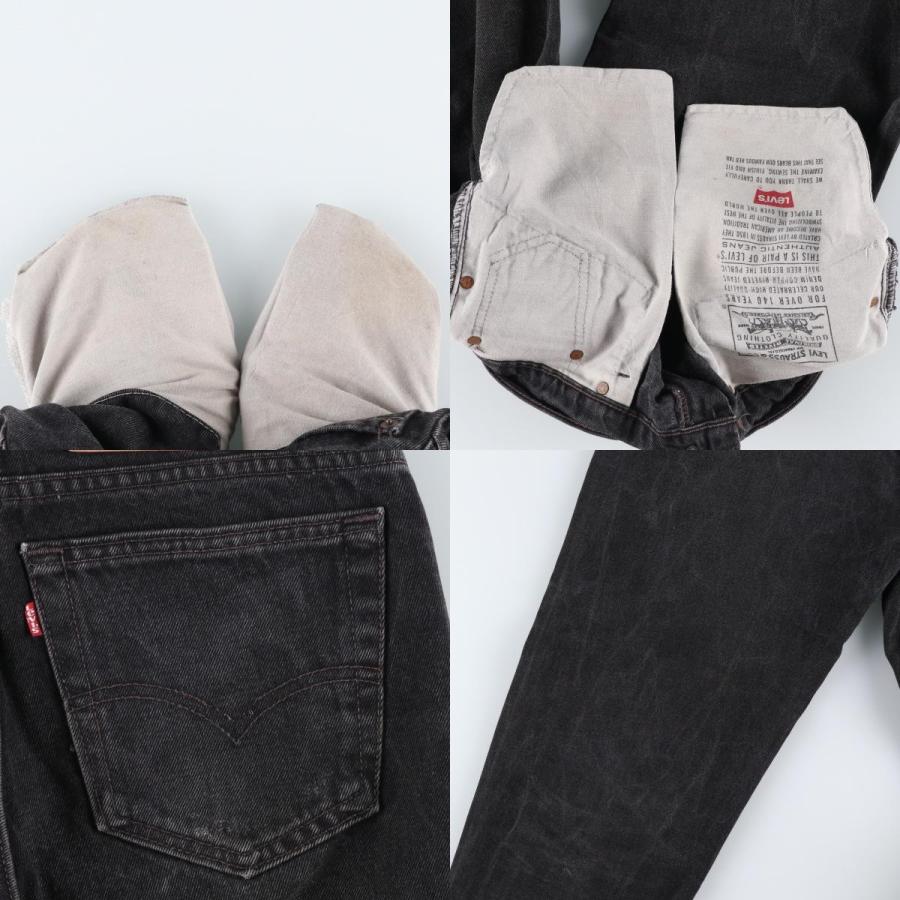 古着 90年代 リーバイス Levi's 550-0260 ブラックデニム テーパードデニムパンツ USA製 メンズw32相当 ヴィンテージ/evb032967 Levi's（リーバイス） 古着 90年代 Levi's 550-0260 ブラックデニム