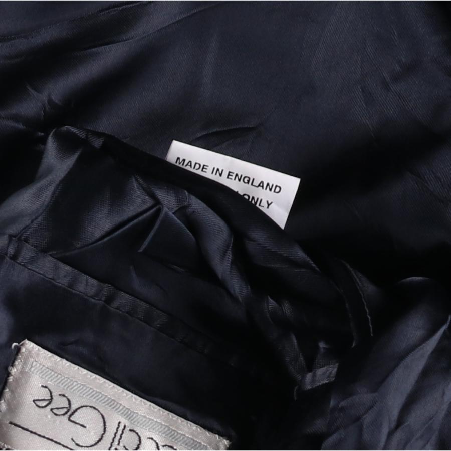 古着 Cecil Gee ダブルブレスト ピークドラペル カシミア チェスター