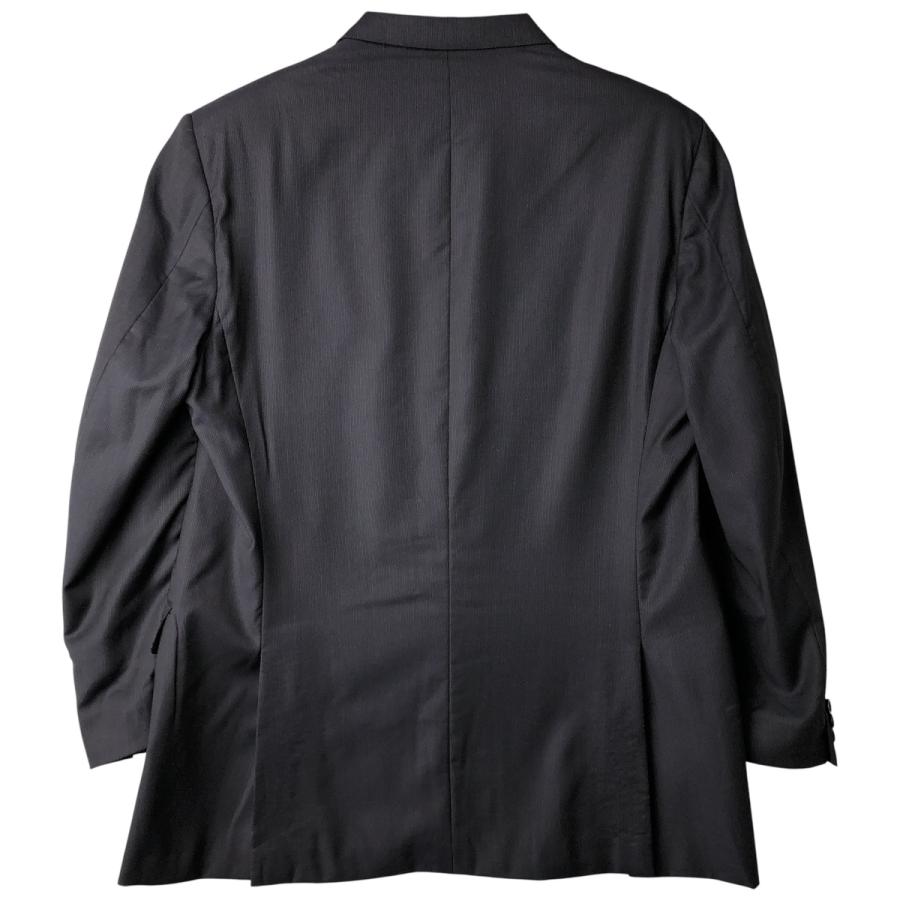 美品！BURBERRY　テーラードジャケット　15号　2XL　黒　ストライプ 美品！BURBERRY テーラードジャケット 15号 2XL 黒 ストライプ