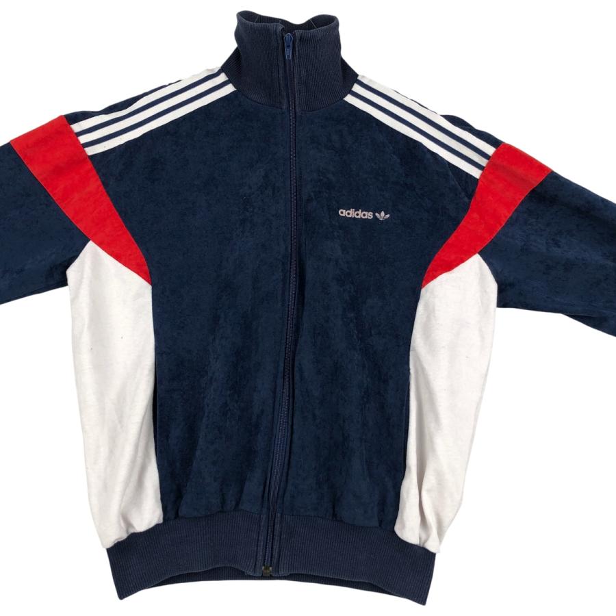 70–80s adidas ATP トラックジャケット 仏製Ventex L相当 70's~ adidas ATP トラックトップジャージー VENTEX ネイビー×イエロー