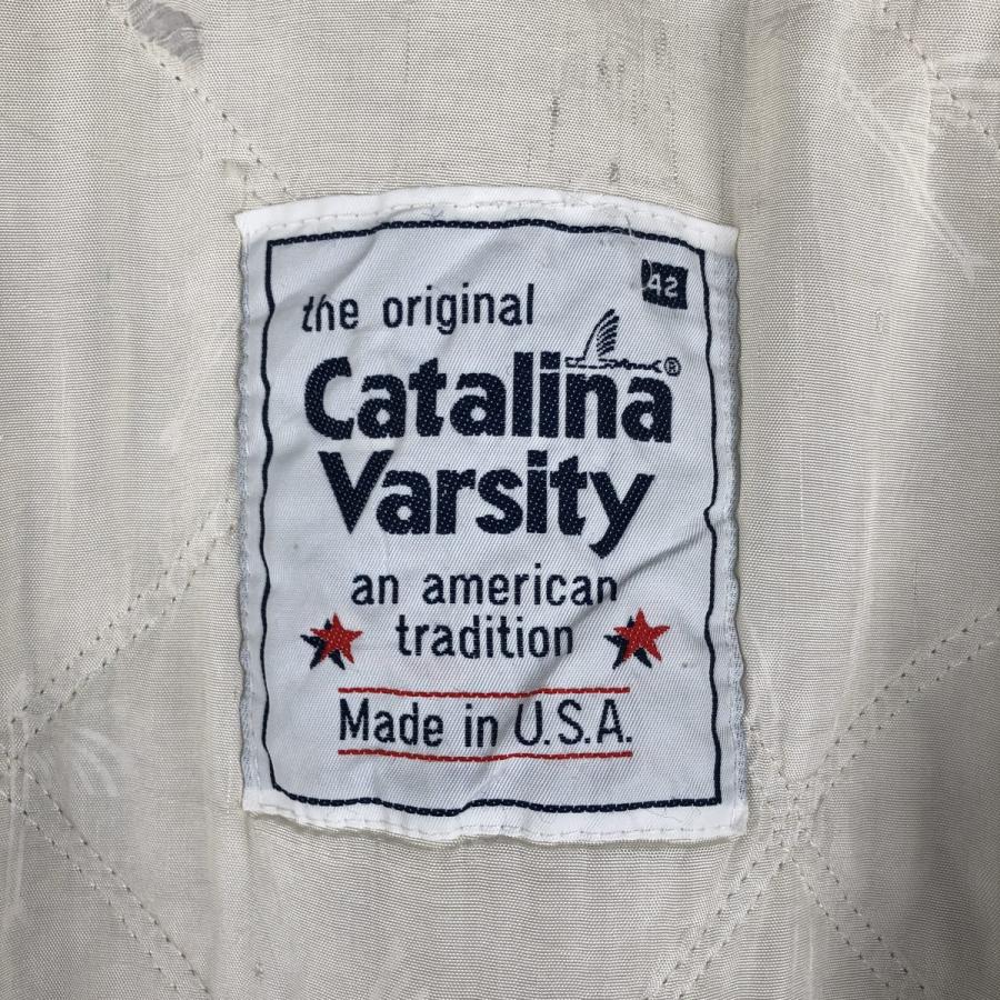 古着 80年代 Catalina Varsity ダービージャケット カップショルダー