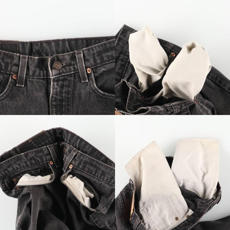 90s アメリカ製 リーバイス 565 後染めブラック W38 WIDE LEG 90s USA 
