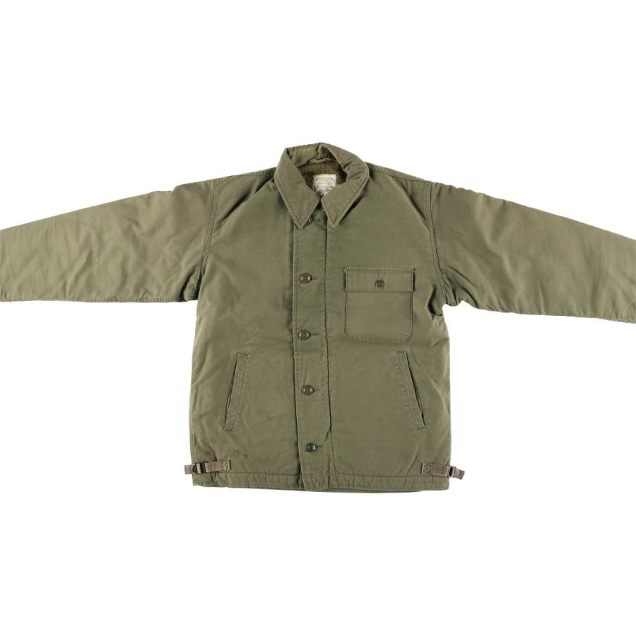 古着 80年代 米軍実品 A-2 ミリタリー デッキジャケット USA製 メンズM