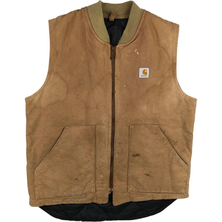 【希少】米国製 Carhartt ダックベスト M ヴィンテージ　＊最低価格 Carhartt（カーハート） 古着 80~90年代 クラシックベスト ダック