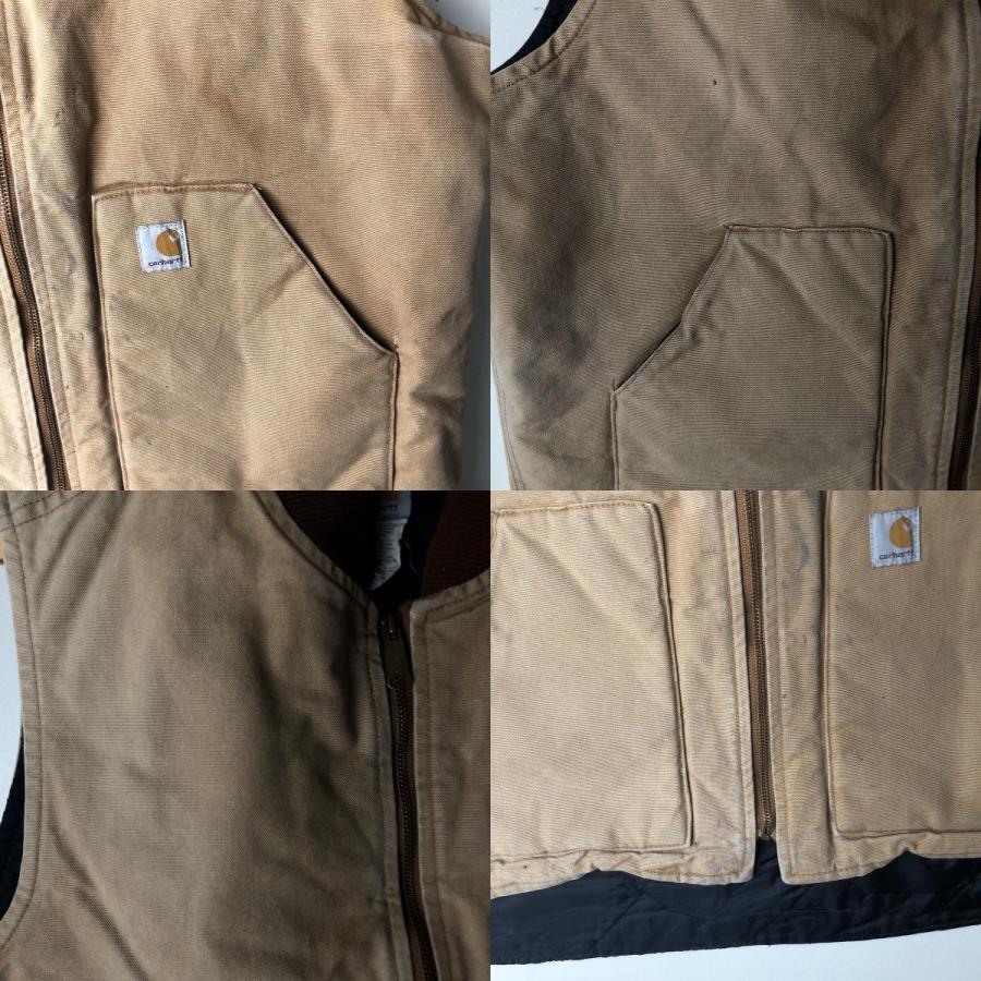 古着 00年代 カーハート Carhartt クラシックベスト 中綿入り ダックベスト メンズXL相当/evb033548 Carhartt（カーハート） 古着 00年代 クラシックベスト 中綿入り