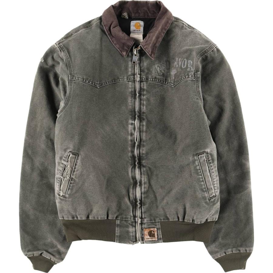 Carhartt WIP　サンタフェ　ジャケット　XXL　DUCK　グレー Carhartt（カーハート） 古着 00年代 サンタフェジャケット 中綿入り