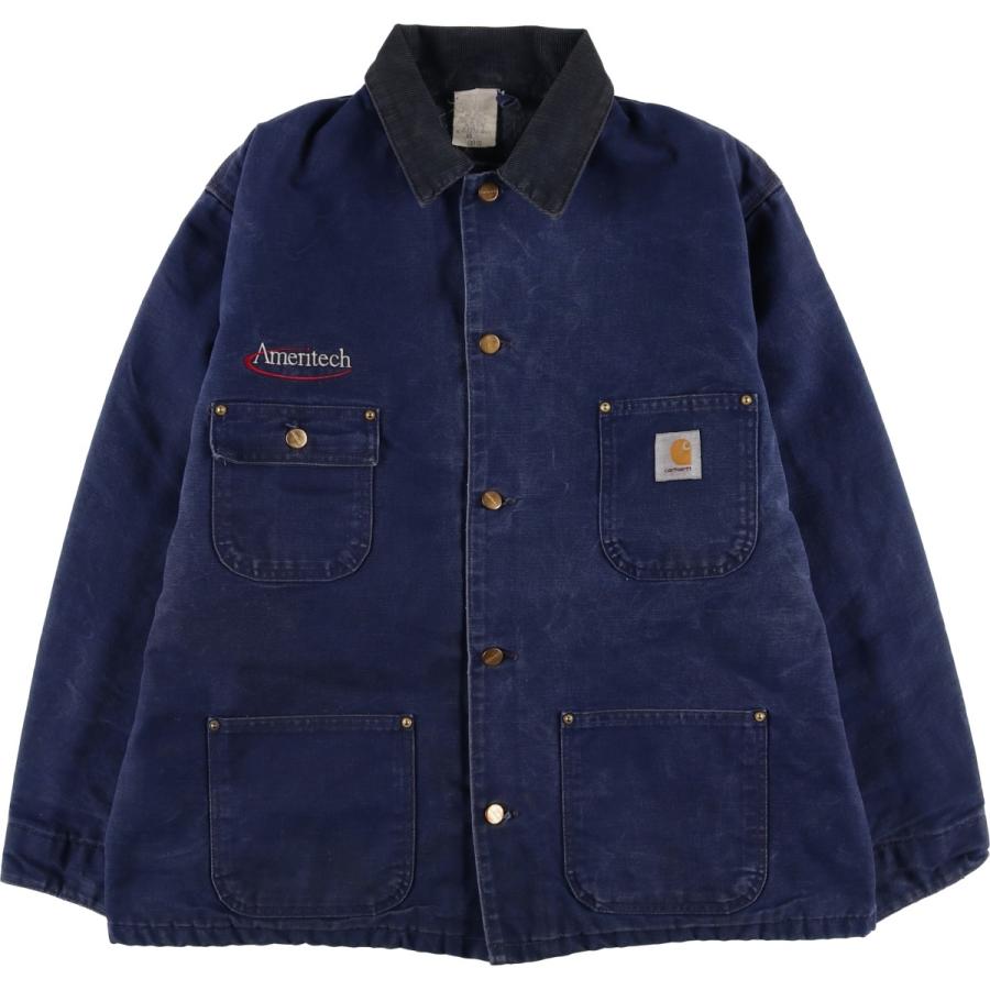 カーハート　ミシガンチョアコート　カバーオール　90s ダック生地フェード Carhartt（カーハート） 古着 90年代 ミシガンチョアコート ダック