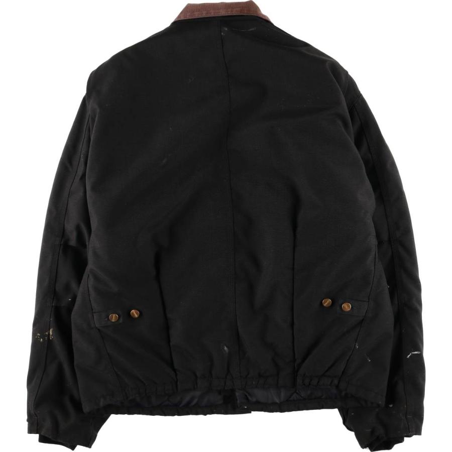 Carharttカーハートトラディショナルジャケット ブラック　M フェード Carhartt（カーハート） 古着 トラディショナルジャケット 中綿