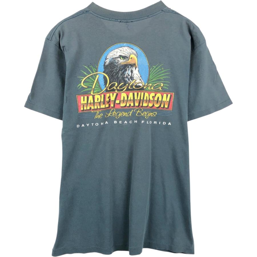 古着 ~90年代 ハーレーダビッドソン Harley-Davidson オオカミ柄 鷲柄