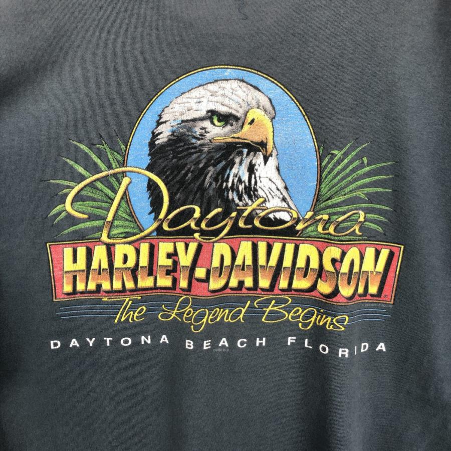 古着 ~90年代 ハーレーダビッドソン Harley-Davidson オオカミ柄 鷲柄