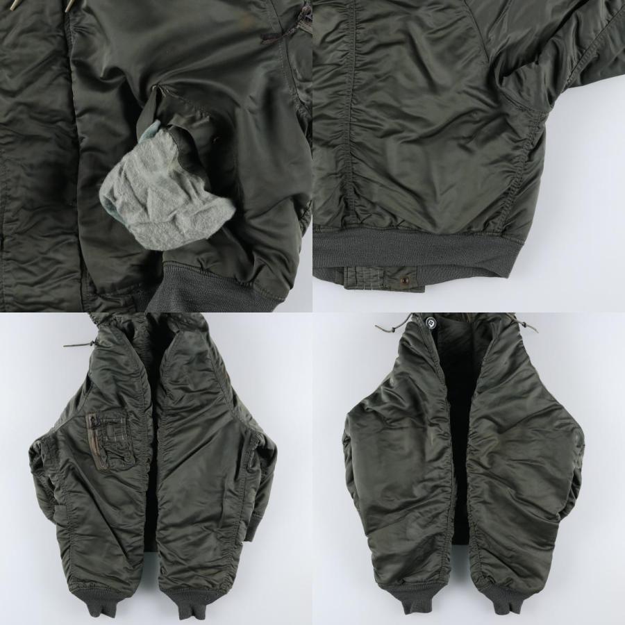 古着 80年代 米軍実品 アルファ ALPHA N-2B ミリタリー フライトジャケット LARGE メンズL相当 ヴィンテージ/evb033739 古着 80年代 米軍実品 アルファ ALPHA N-2B ミリタリー フライト