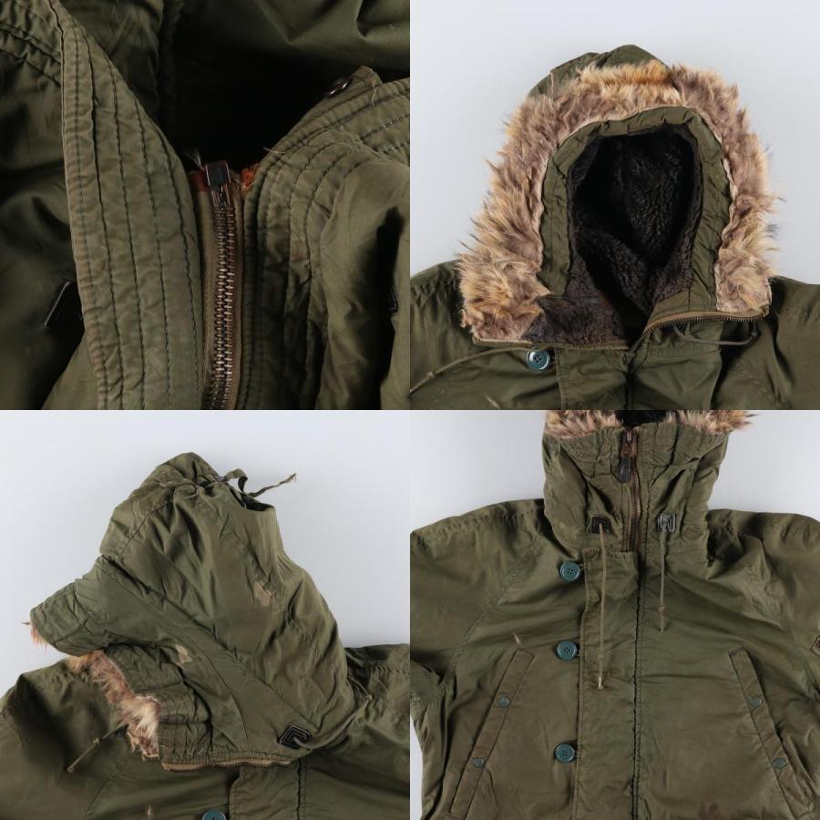 古着 70年代 米軍実品 N-3B MODIFIED コヨーテファー 中綿入り