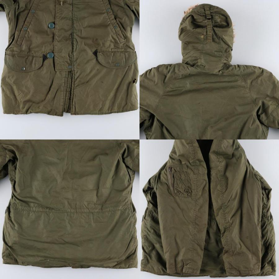 古着 70年代 米軍実品 N-3B MODIFIED コヨーテファー 中綿入り