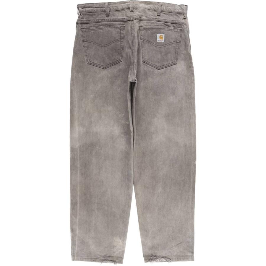 80～90s USA製 Carhartt ブラックデニム ヴィンテージ Carhartt（カーハート） 古着 90年代 ブラックデニム テーパードデニム