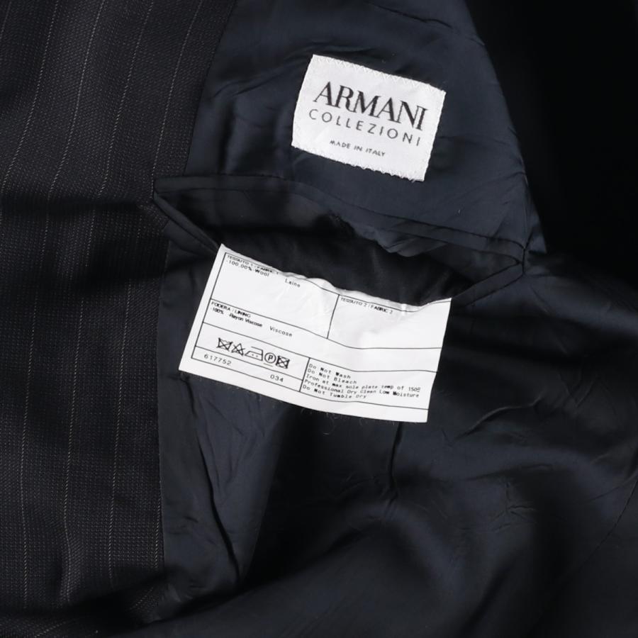 古着 ジョルジオアルマーニ Giorgio Armani ARMANI COLLEZIONI ストライプ柄 ウールテーラードジャケット イタリア製 メンズXL相当/evb034353 GIORGIO ARMANI 古着 ジョルジオアルマーニ COLLEZIONI ストライプ柄