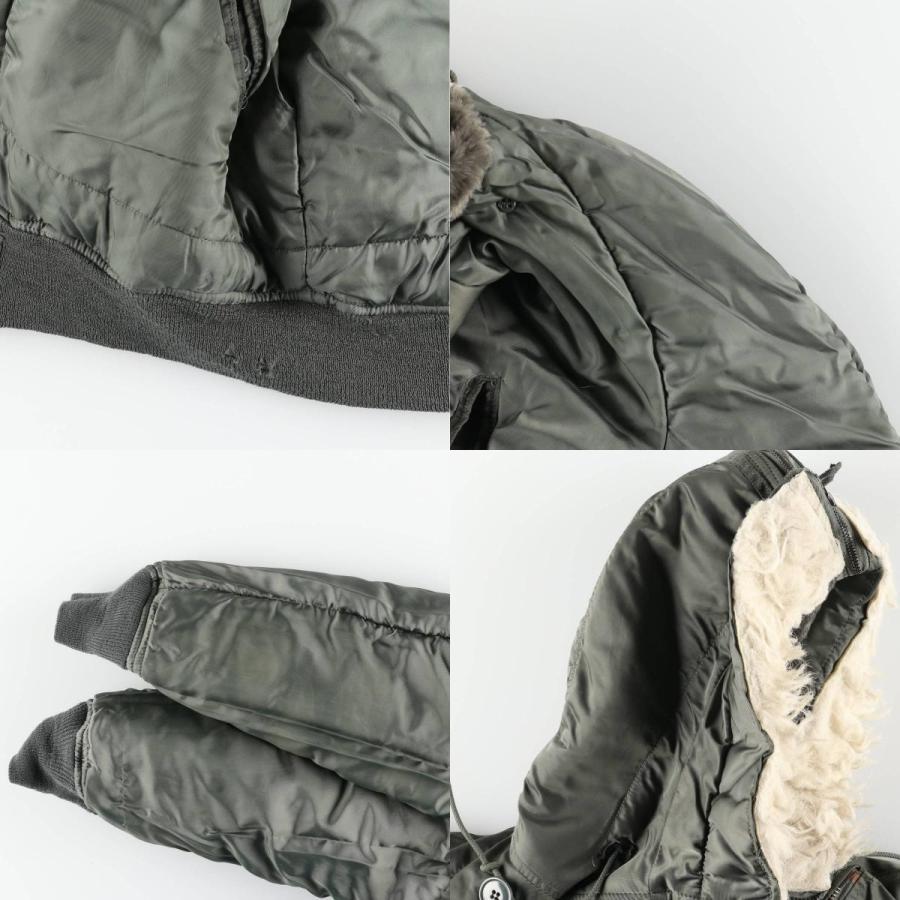 古着 80年代 米軍実品 N-2B 中綿入り ミリタリー フライトジャケット