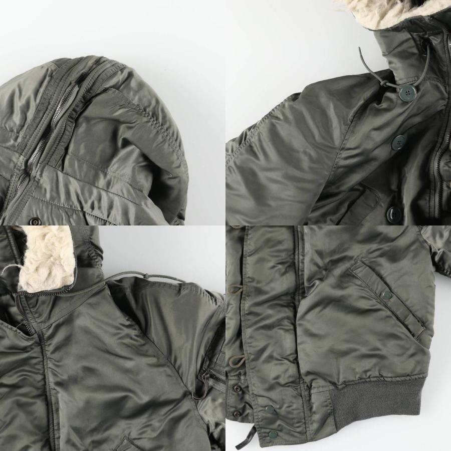 古着 80年代 米軍実品 N-2B 中綿入り ミリタリー フライトジャケット