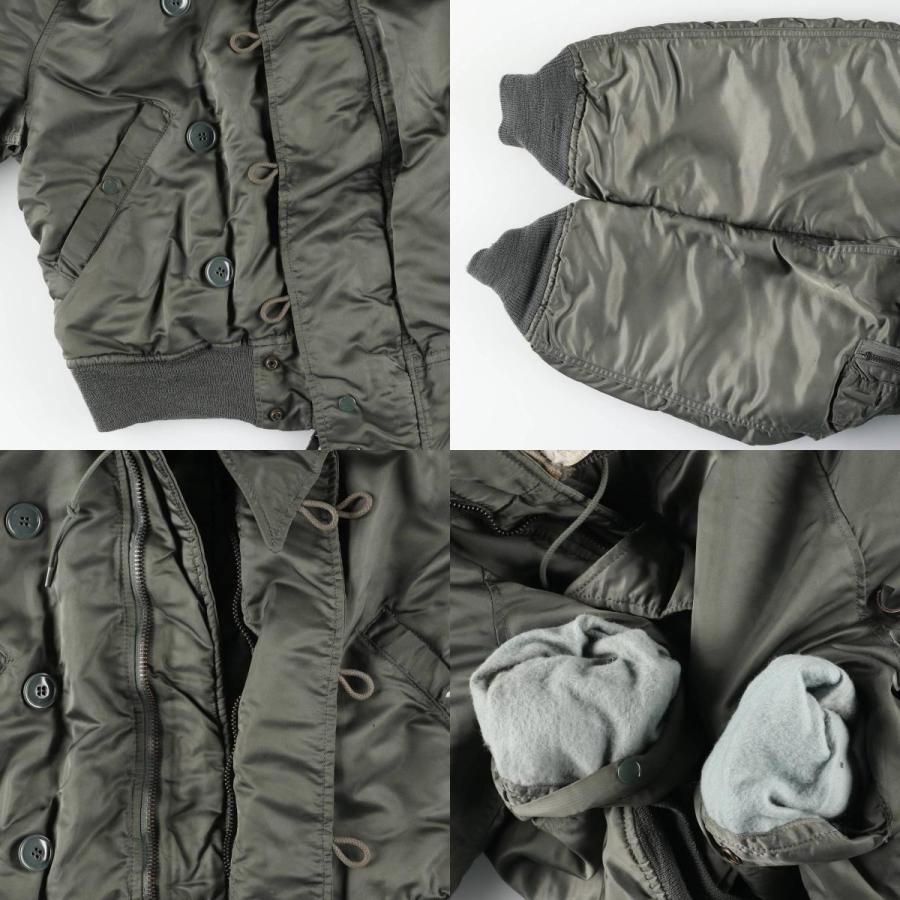 古着 80年代 米軍実品 N-2B 中綿入り ミリタリー フライトジャケット USA製 MEDIUM メンズM相当 ヴィンテージ/evb034367 古着 80年代 米軍実品 N-2B 中綿入り ミリタリー フライトジャケット