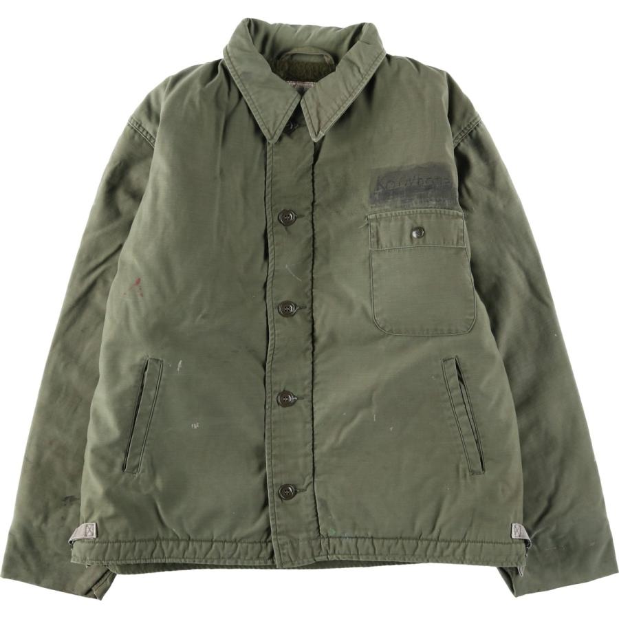 古着 80年代 米軍実品 A-2 デッキジャケット ミリタリー デッキジャケット メンズXL相当/evb034368 古着 80年代 米軍実品 A-2 デッキジャケット ミリタリー メンズXL相当