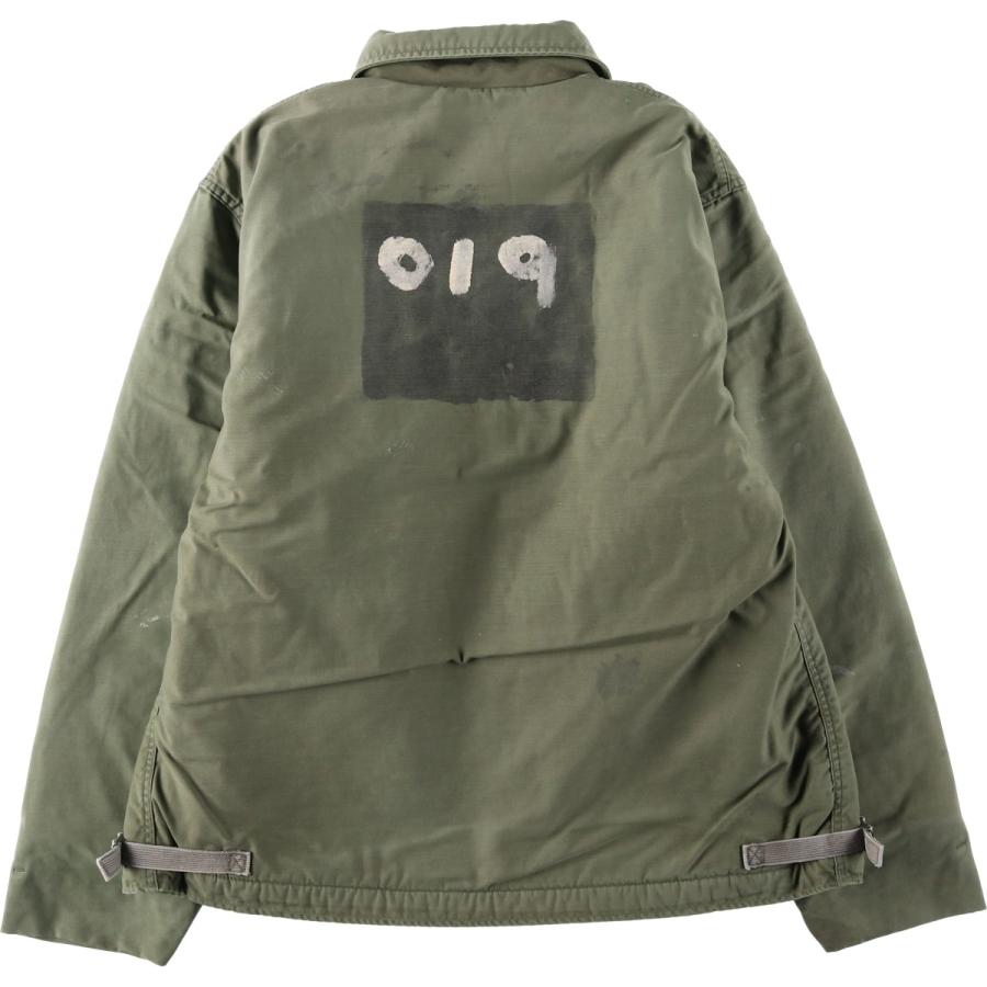 古着 80年代 米軍実品 A-2 デッキジャケット ミリタリー メンズXL相当