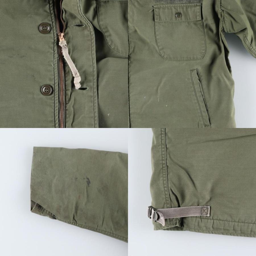 古着 80年代 米軍実品 A-2 デッキジャケット ミリタリー メンズXL相当