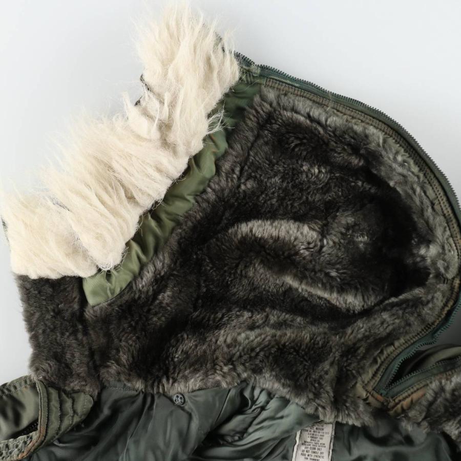古着 80年代 米軍実品 N-2B 中綿入り ミリタリー フライトジャケット
