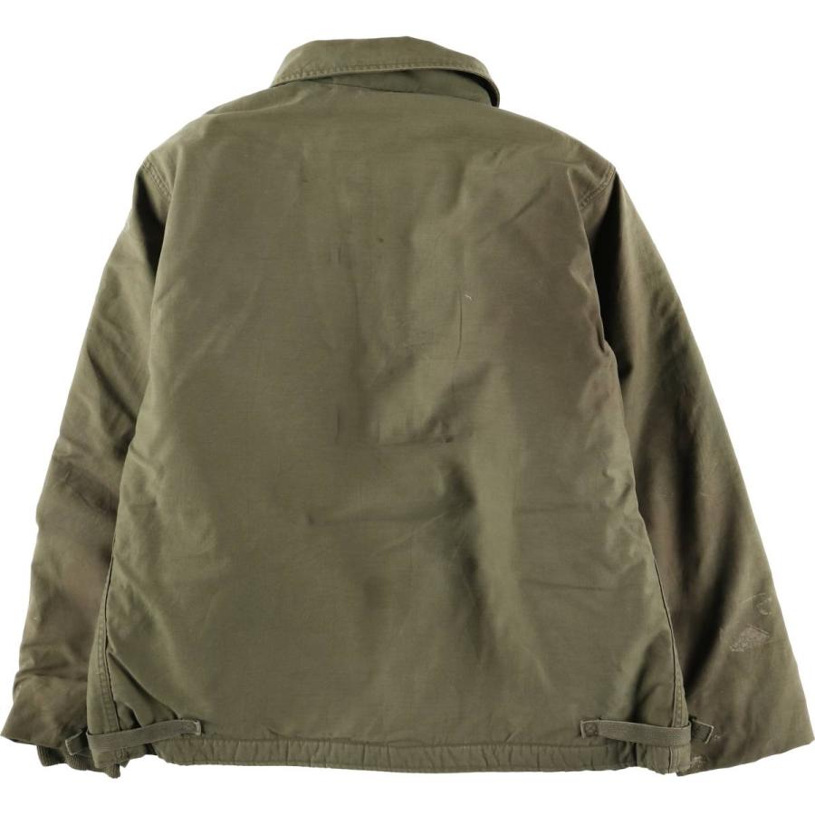 古着 80年代 米軍実品 A-2 ミリタリー デッキジャケット USA製 X-LARGE 