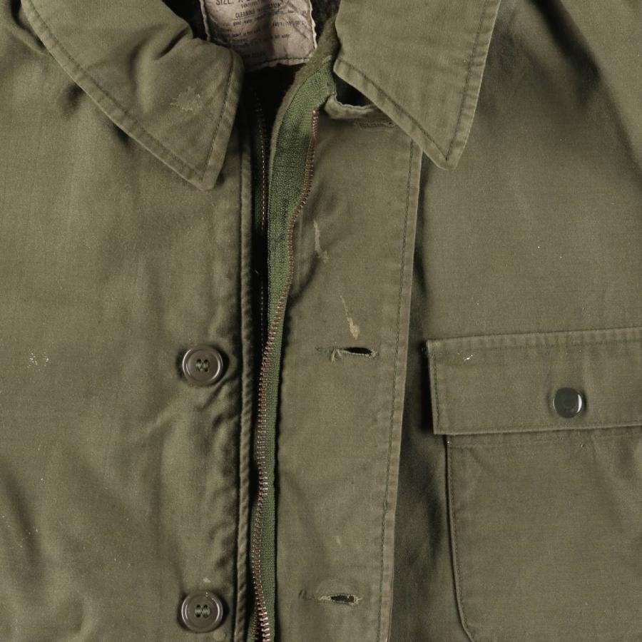 古着 80年代 米軍実品 A-2 ミリタリー デッキジャケット USA製 X-LARGE 