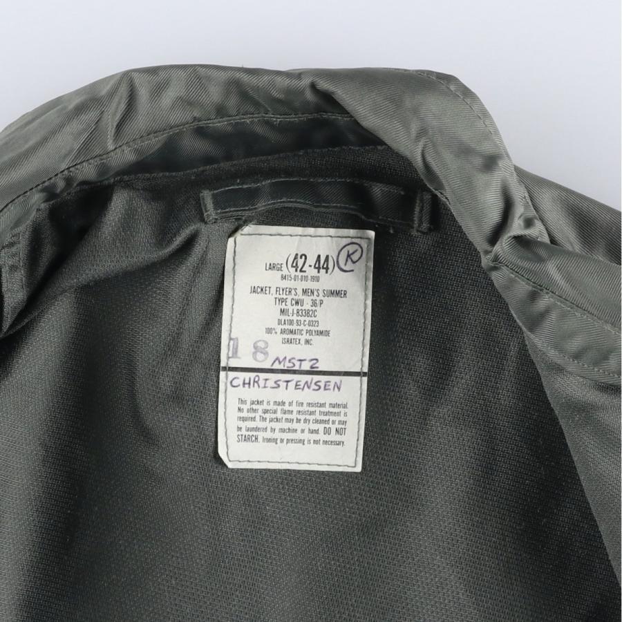 古着 米軍実品 90年代 ミリタリー フライトジャケット USA製 メンズL