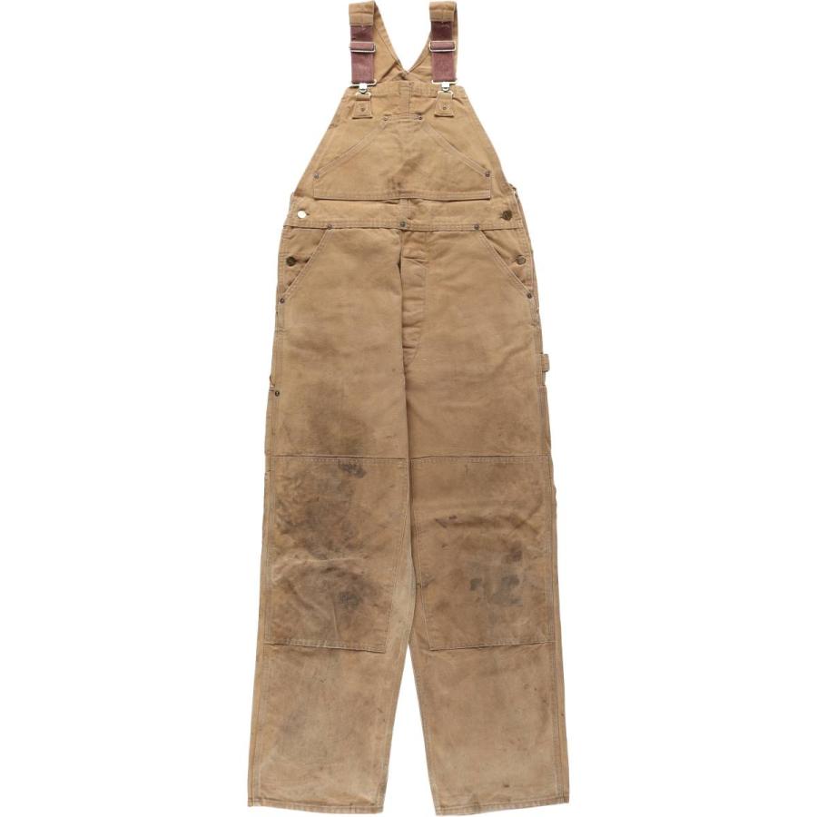 【激レア】カーハートcarhartt ダブルニーオーバーオール　W36 XL古着 Carhartt（カーハート） 古着 ダブルニー ダック オーバーオール