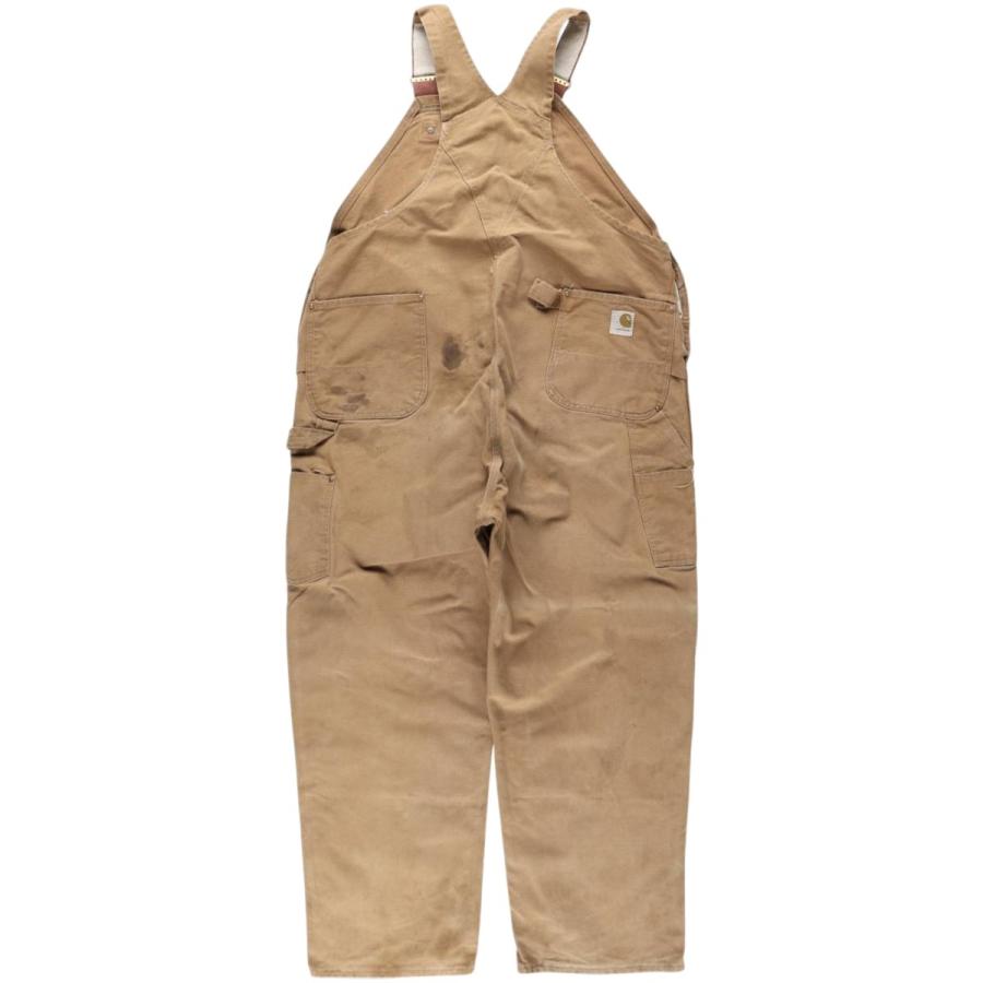 Carhartt ダブルニー ダック オーバーオール●USAインポート●6347 Carhartt（カーハート） 古着 ダブルニー ダック オーバーオール USA製
